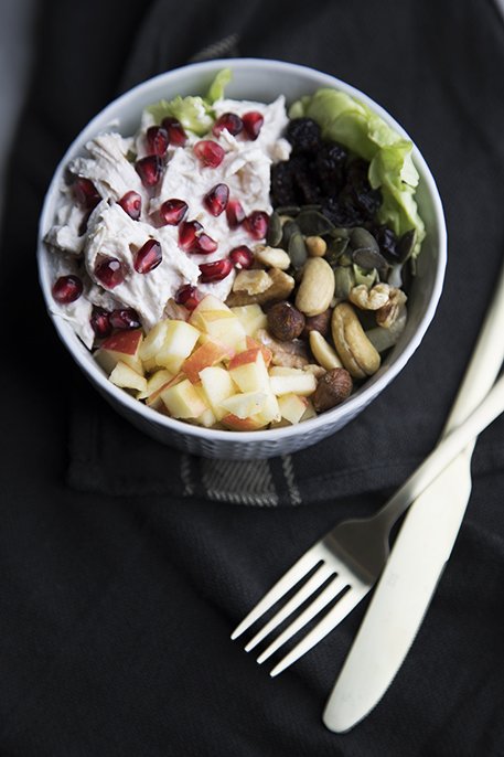Insalata autunnale con il pollo