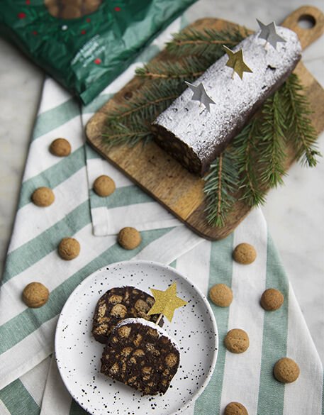 Tronchetto Di Natale Senza Uova.Salame Di Cioccolato Natalizio Senza Uova E Burro Col Cavolo