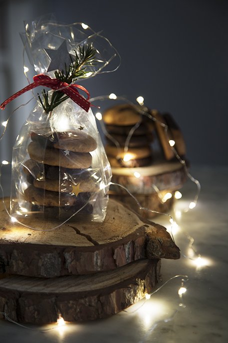 Biscotti bicolore al doppio cioccolato