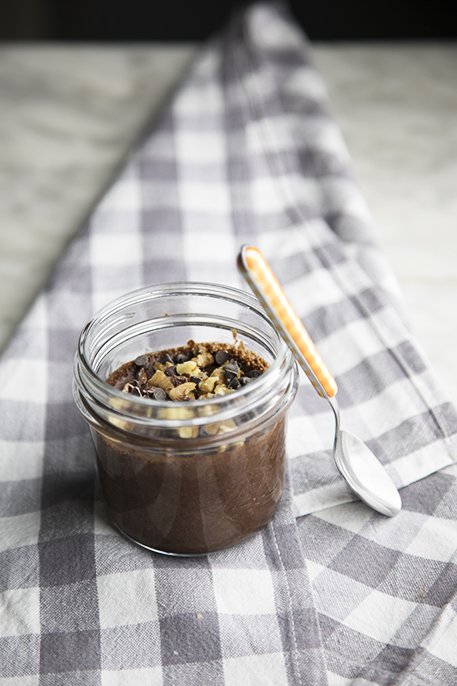 Chia pudding al cioccolato (triplo) per la colazione