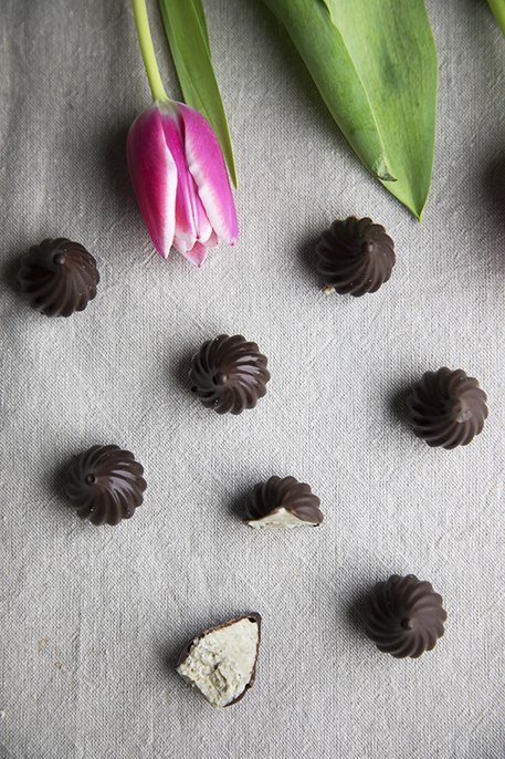 Cioccolatini fatti in casa (schoko bons semplici)