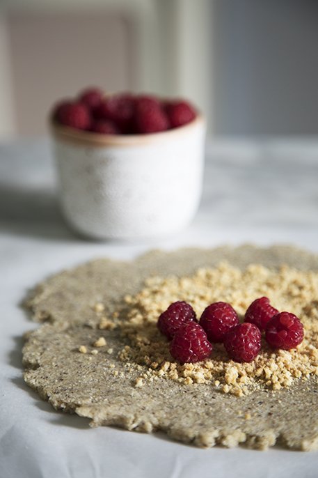 Galette ai lamponi rustica senza glutine