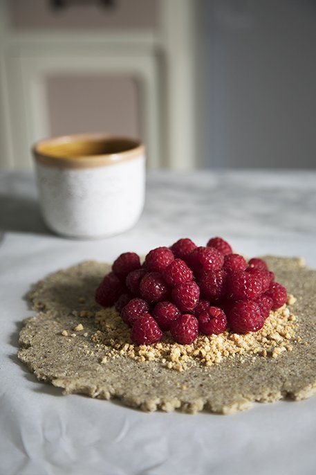 Galette ai lamponi rustica senza glutine