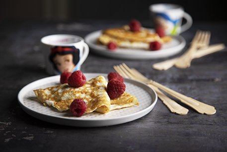 crepes di albumi al cocco
