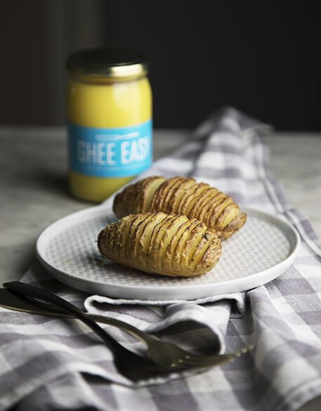 hasselback potatoes con ghee_01 hasselback potatoes con ghee