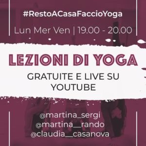 allenarsi a casa in quarantena - Yoga