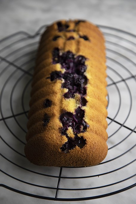 Torta ai mirtilli senza burro per la colazione