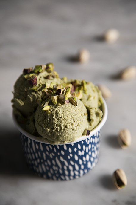 Gelato veg al pistacchio senza gelatiera (senza soia)