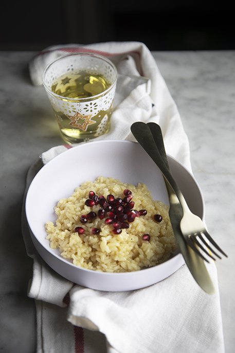 Risotto al moscato e melagrana