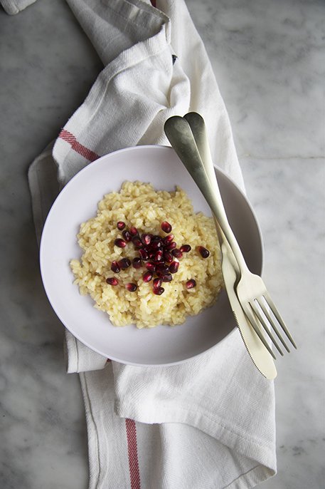 Risotto al moscato e melagrana