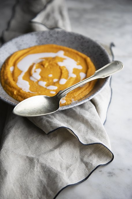 Vellutata di carote e latte di cocco