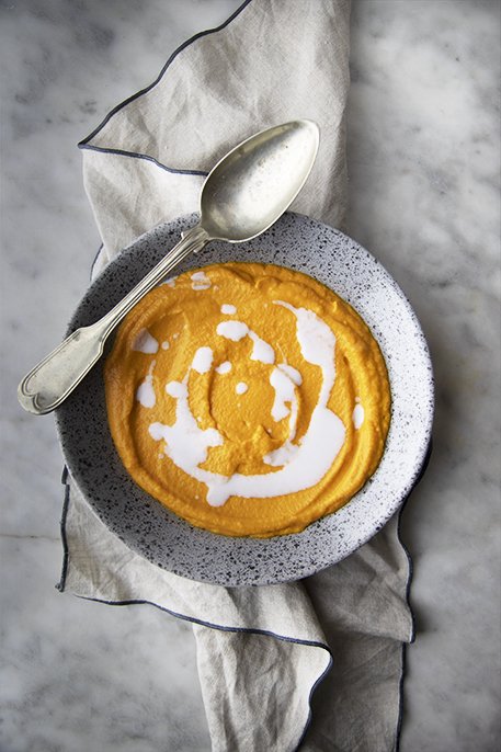 Vellutata di carote e latte di cocco