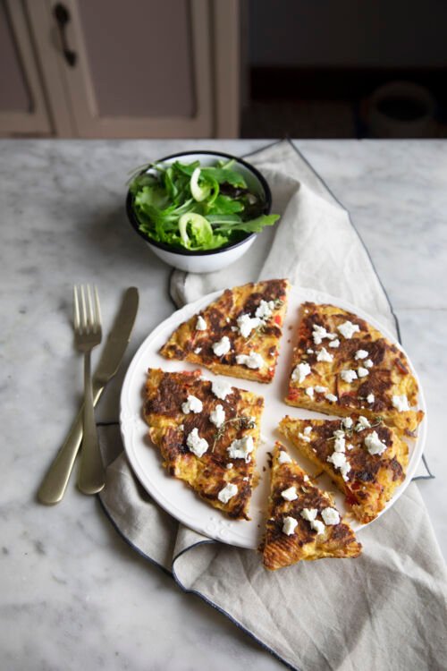Tortilla ai peperoni e paprika pronta in 10 minuti
